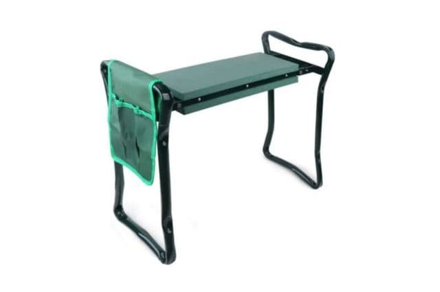 A dual kneeling pad and seat for gardening