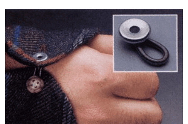 A cuff and collar extended, a tool that can add extra space to cuffs and collars
