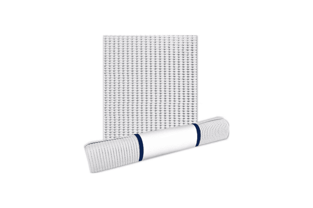 A square of white non-slip mat