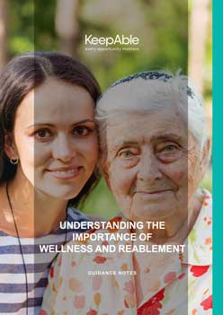 Cover of the Guide to understanding wellness and reablement
