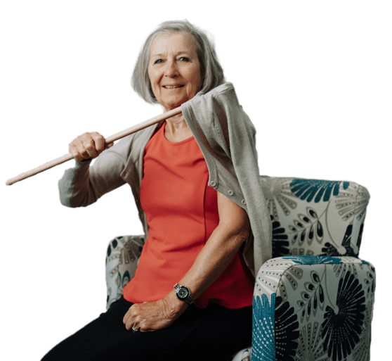 Elderly-woman-with-dress-stick